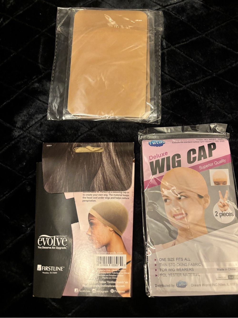 Deluxe Beige Wig 6 Caps